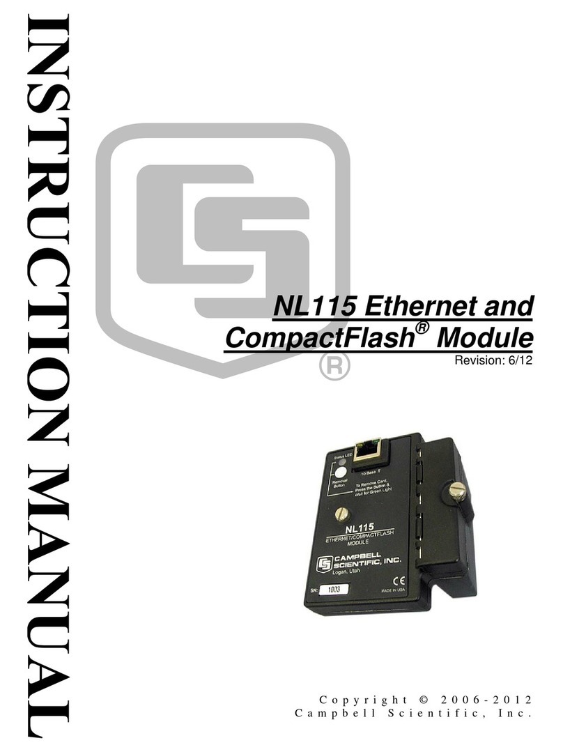 Campbell NL115 User manual Campbell NL115 User manual