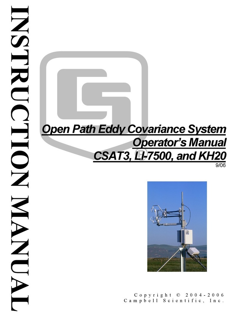 Campbell Open Path Eddy Covariance System User manual