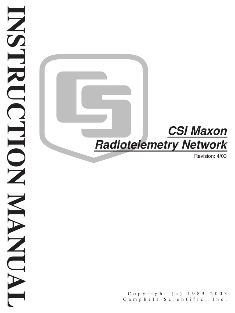 Campbell csi mAXON instruction manual
