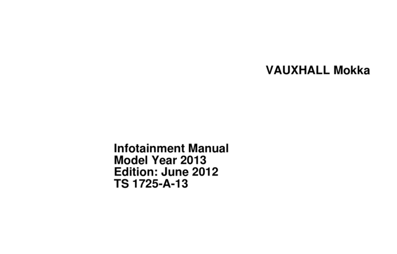 Vauxhall 2013 Mokka Infotainment manual