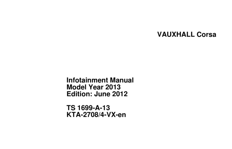 Vauxhall 2013 Corsa Infotainment system Infotainment manual Vauxhall 2013 Corsa Infotainment system Infotainment manual