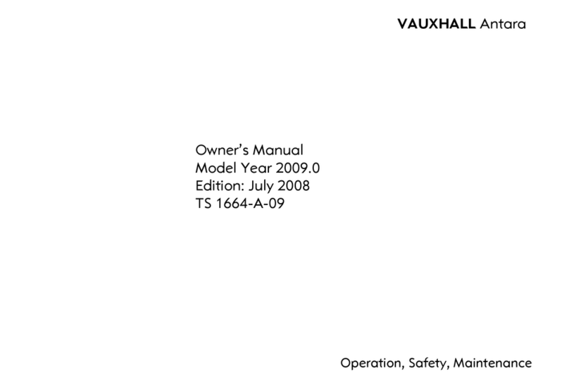 Vauxhall Antara User manual