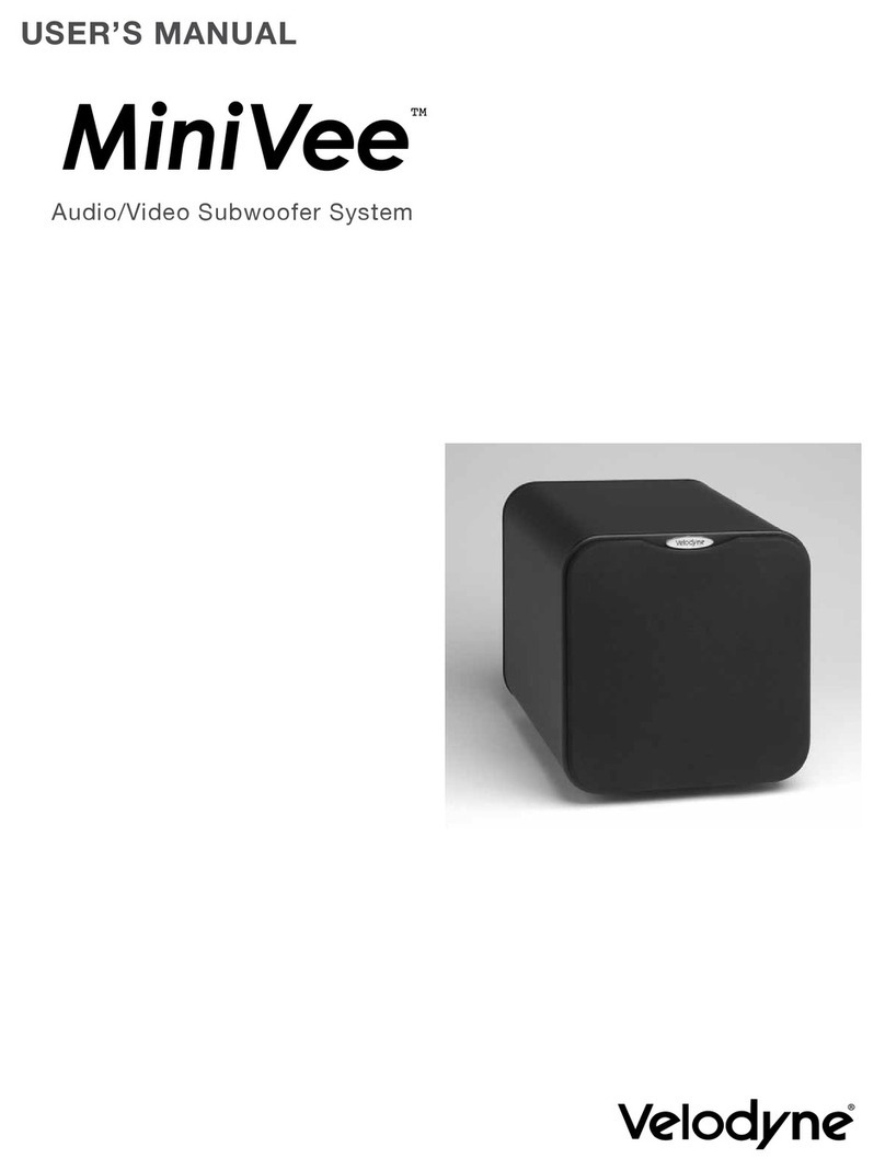 Velodyne MiniVee User manual
