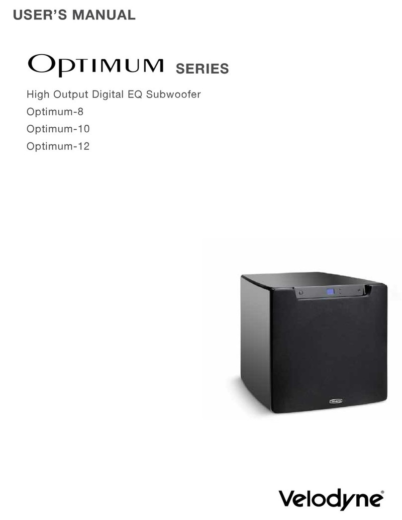 Velodyne OPTIMUM-8 - DATASHEET 2 User manual