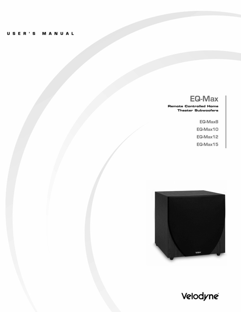 Velodyne EQ-Max8 user manual
