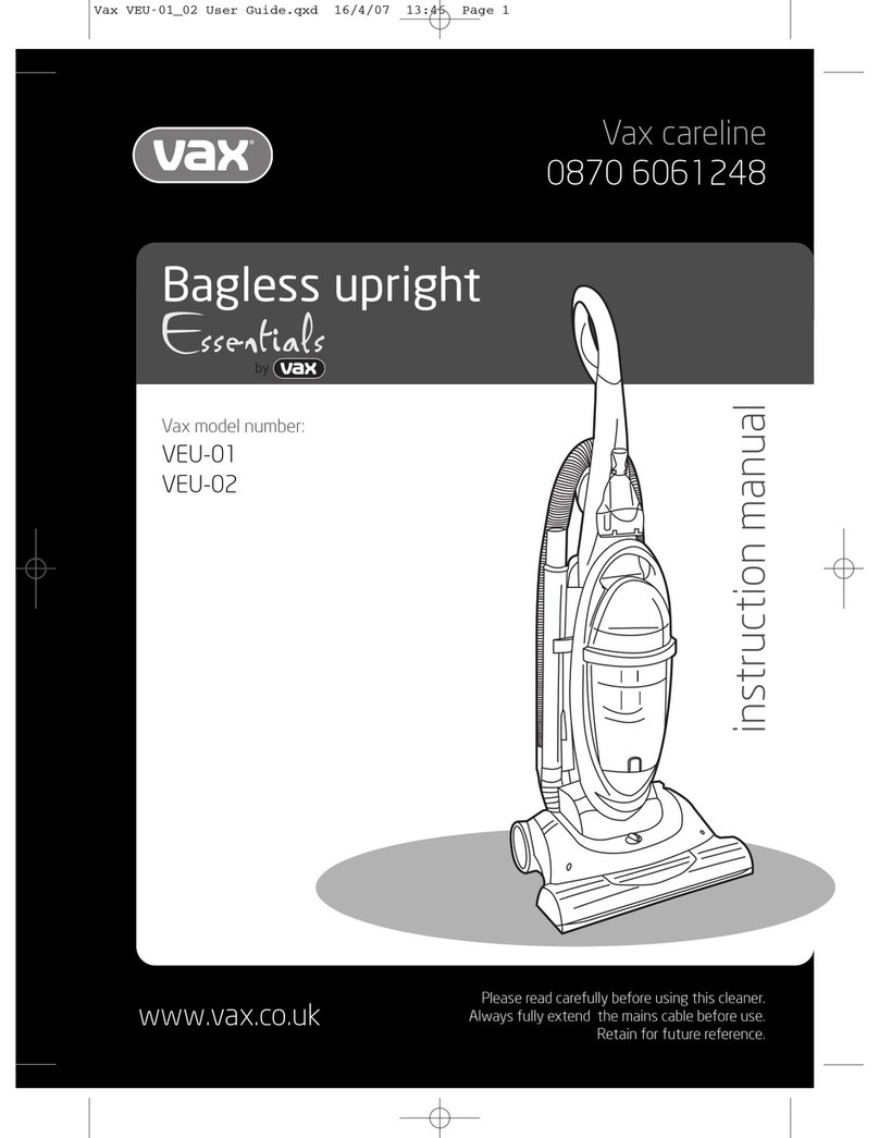 Vax Essentials VEU-01 User manual