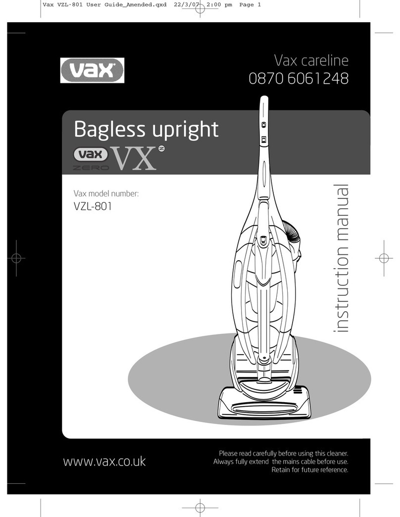 Vax VZL-801 User manual