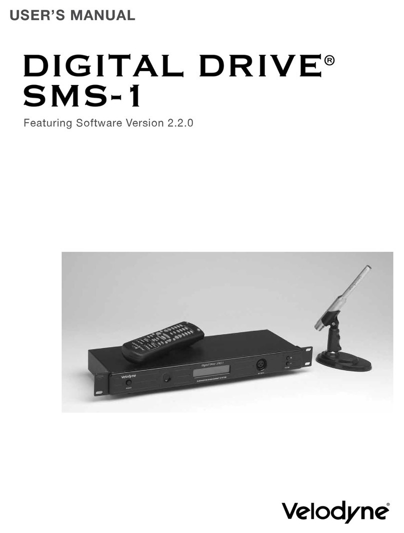 Velodyne SMS-1 - DATASHEET 1 user manual