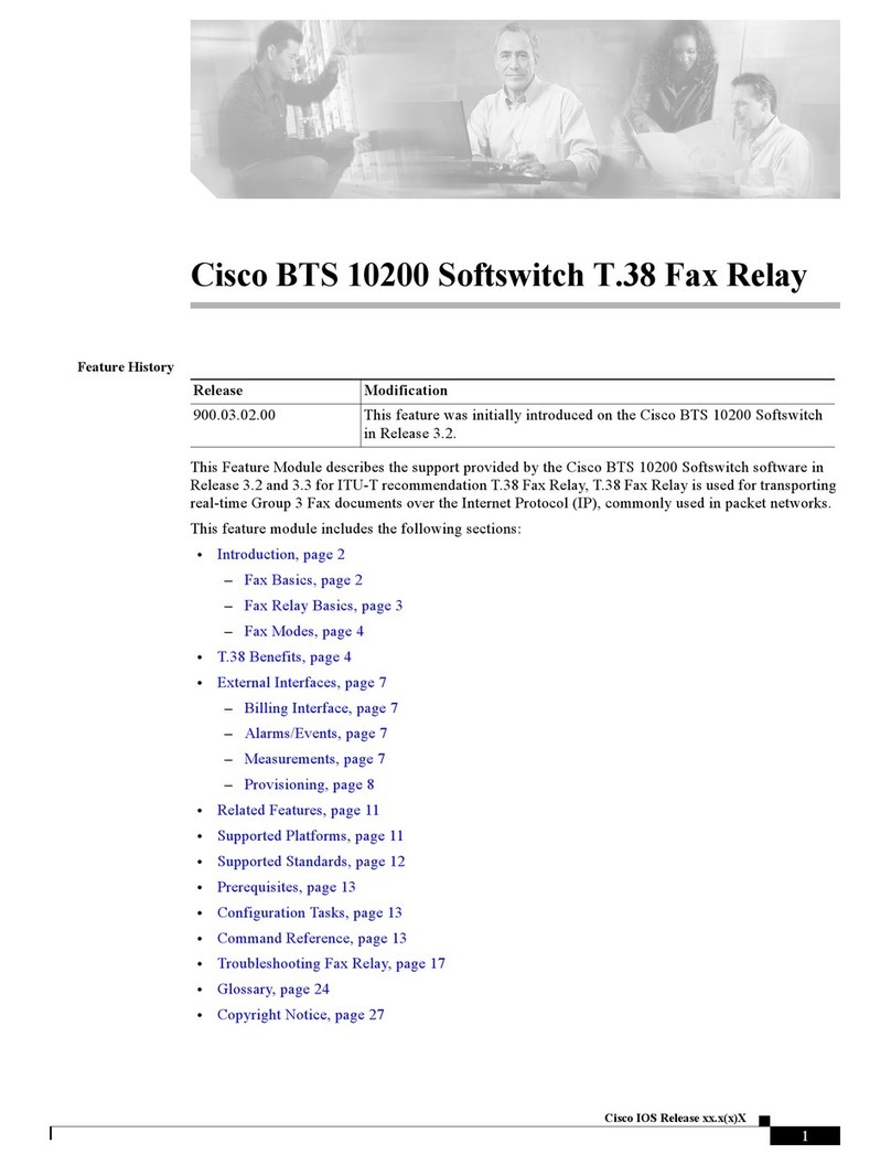 Cisco BTS 10200 Softswitch User manual
