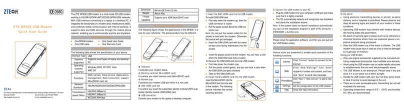 Zte MF636 Quick user guide