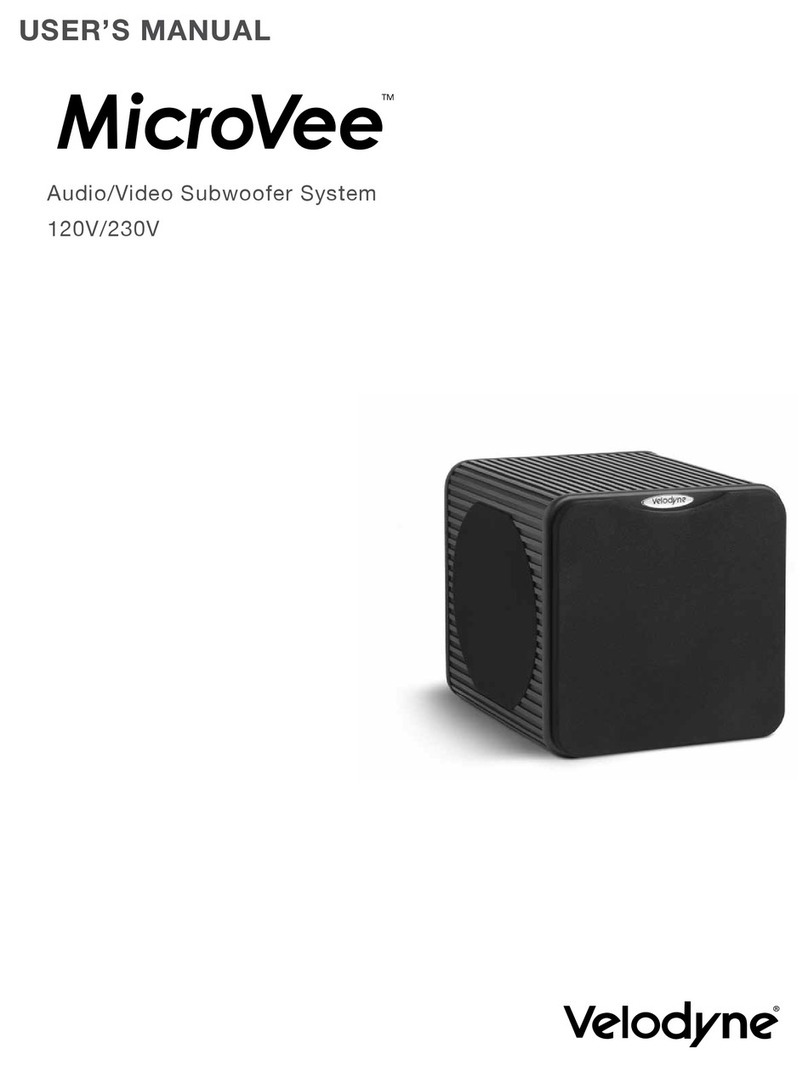 Velodyne MicroVee User manual