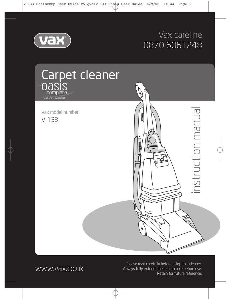 Vax Oasis Complete V-133 User manual