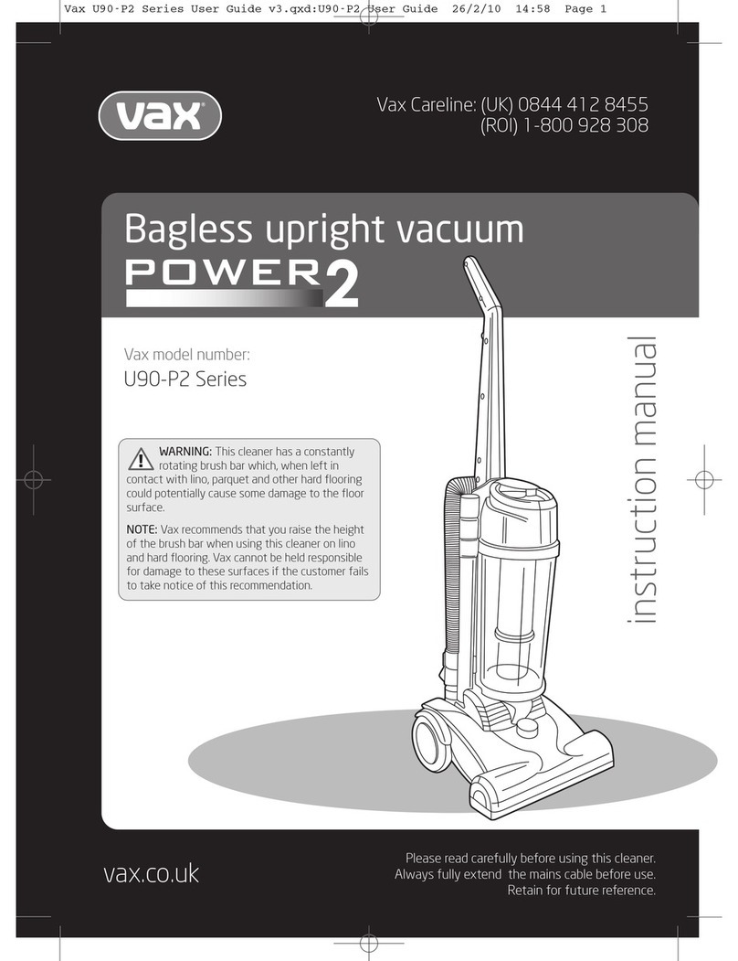 Vax U90-P2 Series User manual