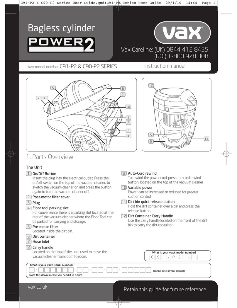 Vax C91-P2 SERIES User manual Vax C91-P2 SERIES User manual