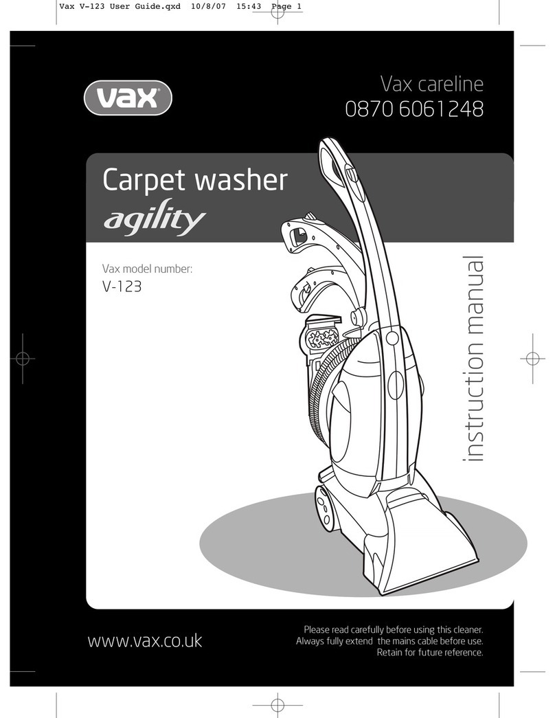 Vax Agility V-123 User manual