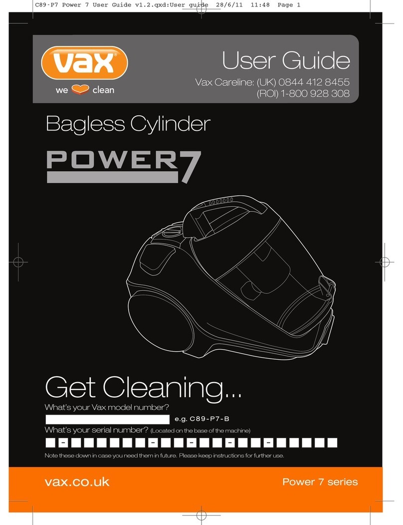 Vax Power 7 SERIES User manual