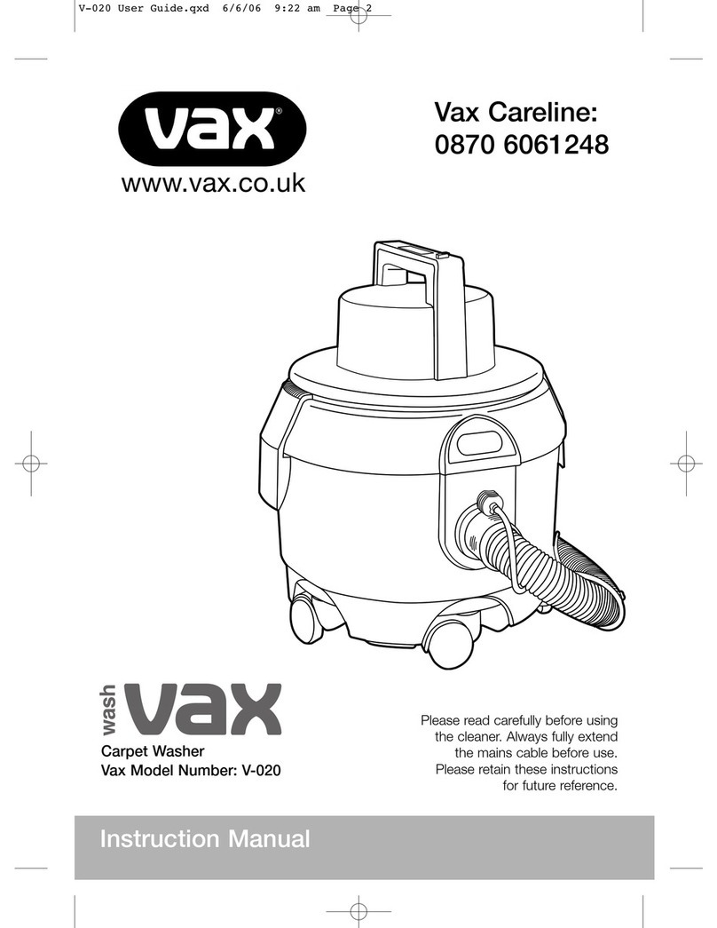 Vax V-020 User manual Vax V-020 User manual