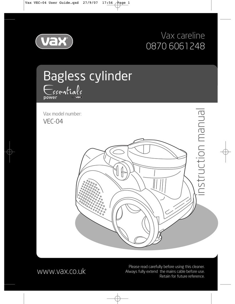 Vax Essentials VEC-04 User manual