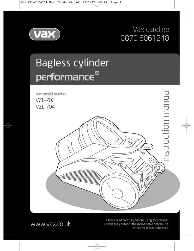 Vax VZL-702 User manual