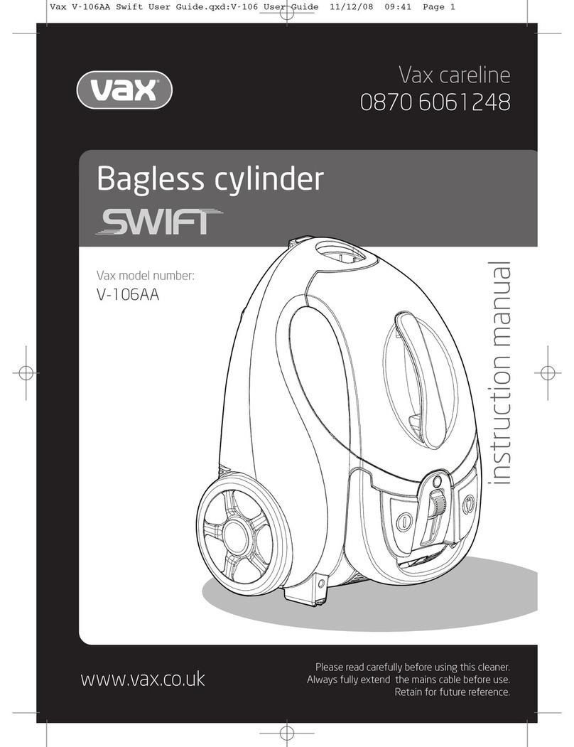 Vax SWIFT V-106AA User manual