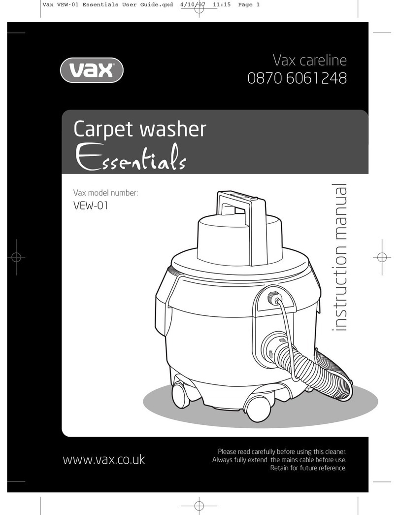 Vax Essentials VEW-01 User manual Vax Essentials VEW-01 User manual