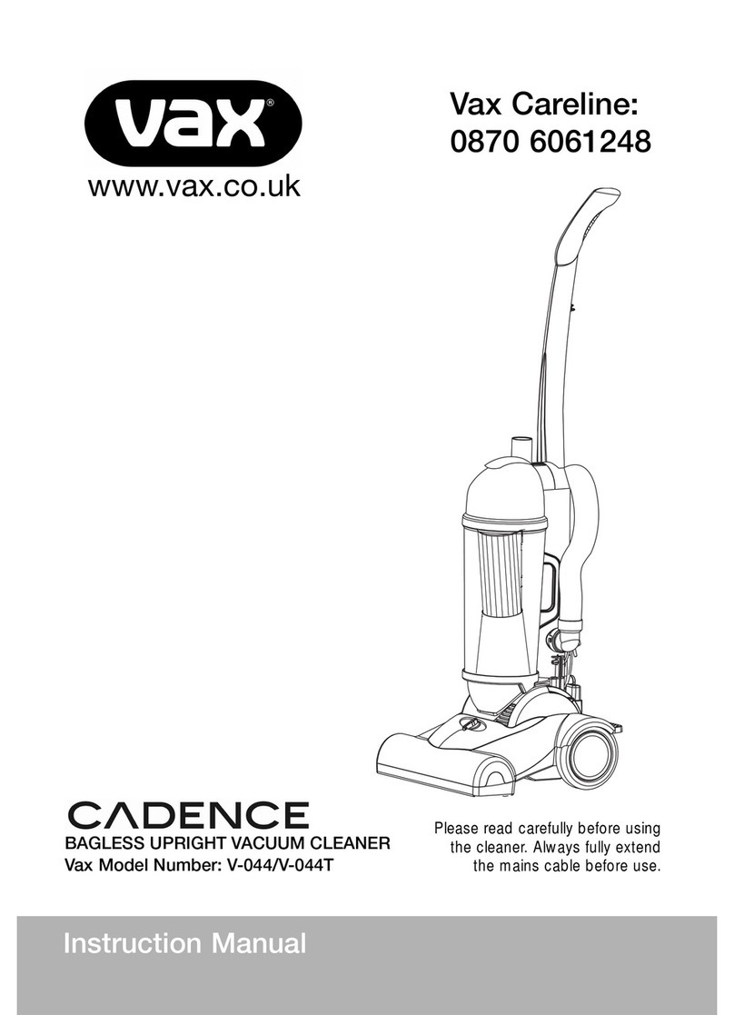 Vax CADENCE V-044 User manual