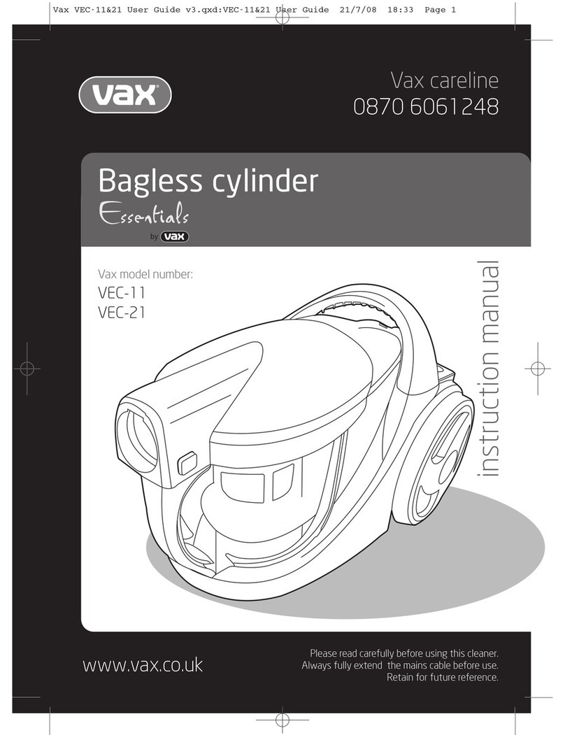 Vax Essentials VEC-11 User manual