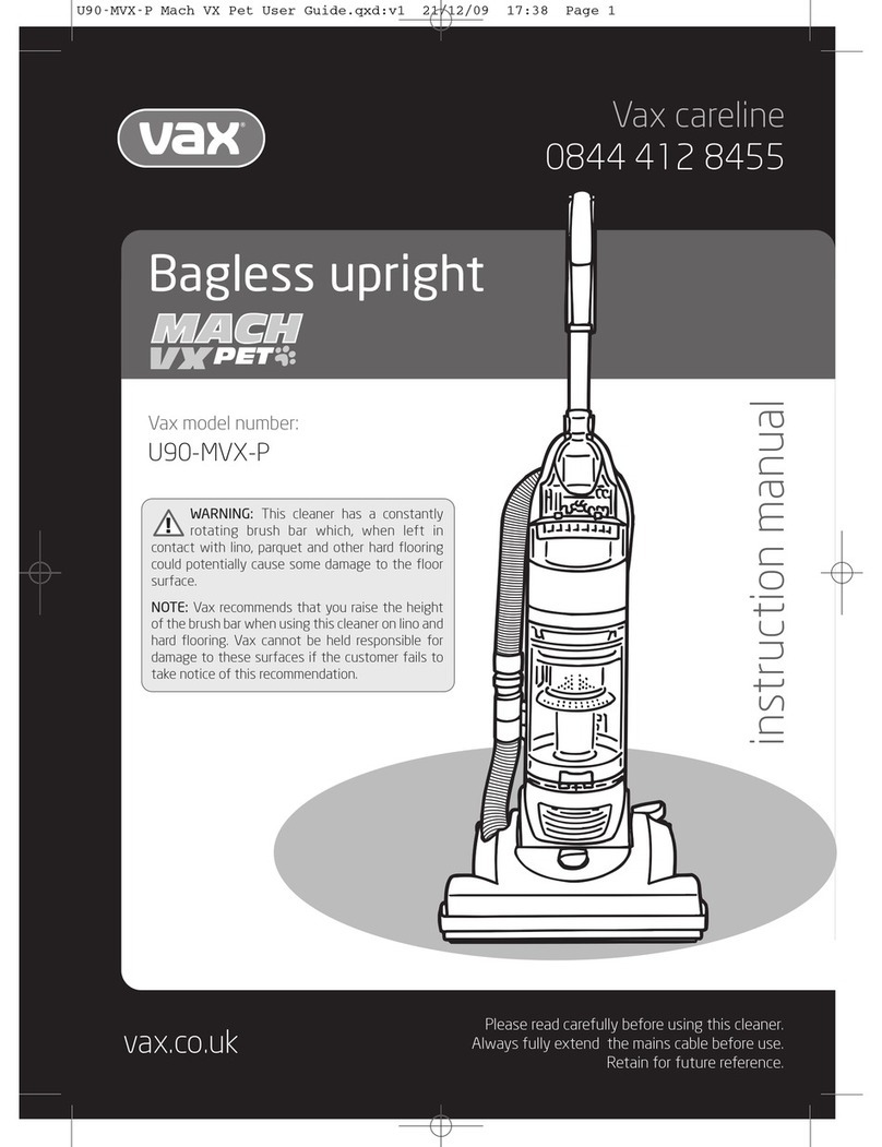 Vax U90-MVX-P User manual Vax U90-MVX-P User manual