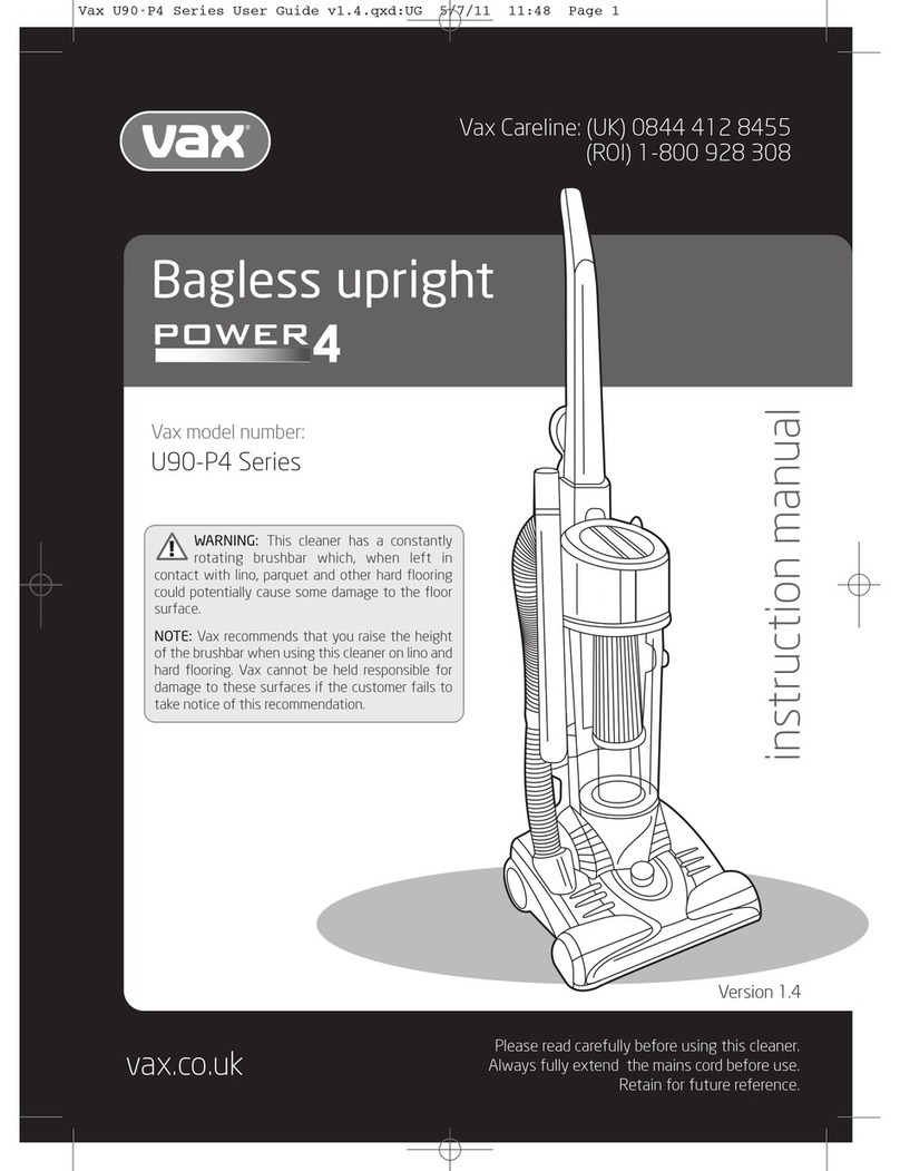 Vax U90-P4 SERIES User manual