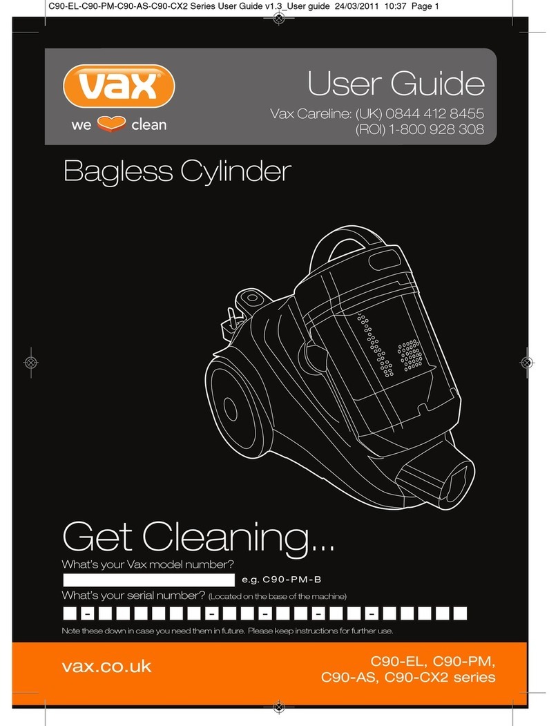 Vax C90-EL SERIES User manual