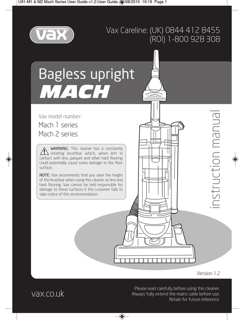 Vax Mach 2 SERIES User manual