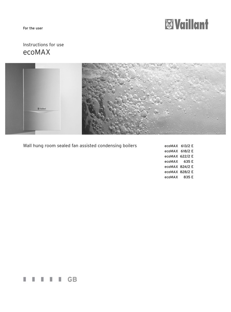 Vaillant ecoMAX E SERIES Instructions for use Vaillant ecoMAX E SERIES Instructions for use