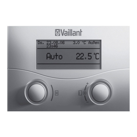 Vaillant VRC 430f OPERATING AND INSTALLATION Manual