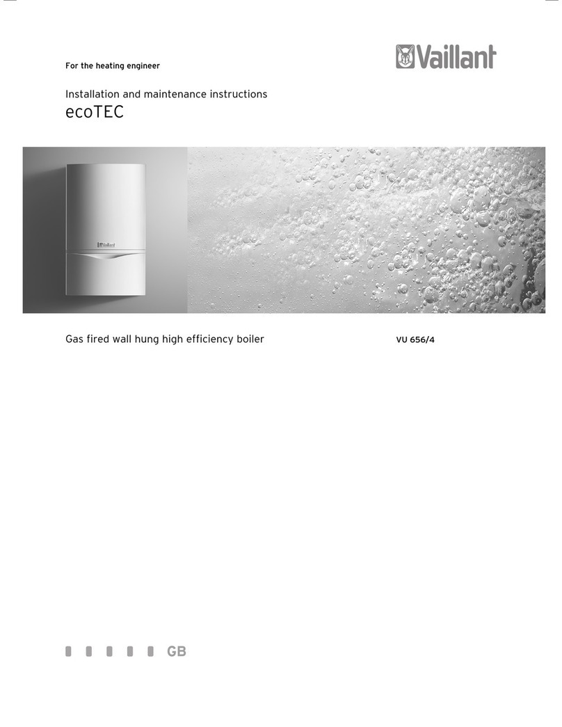 Vaillant ecoTEC VU 656/4 Installation and maintenance instructions