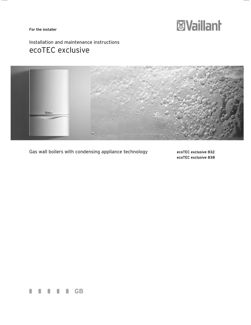 Vaillant ecoTEC exclusive SERIES User manual
