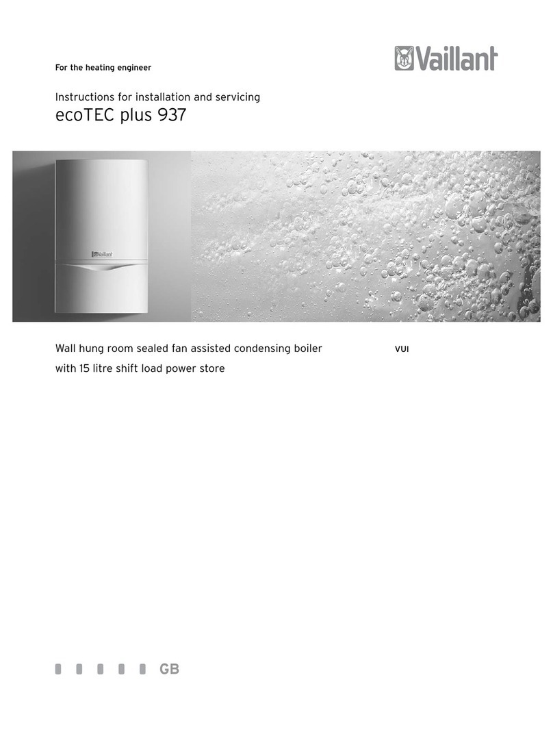Vaillant ecoTEC plus 937 User guide