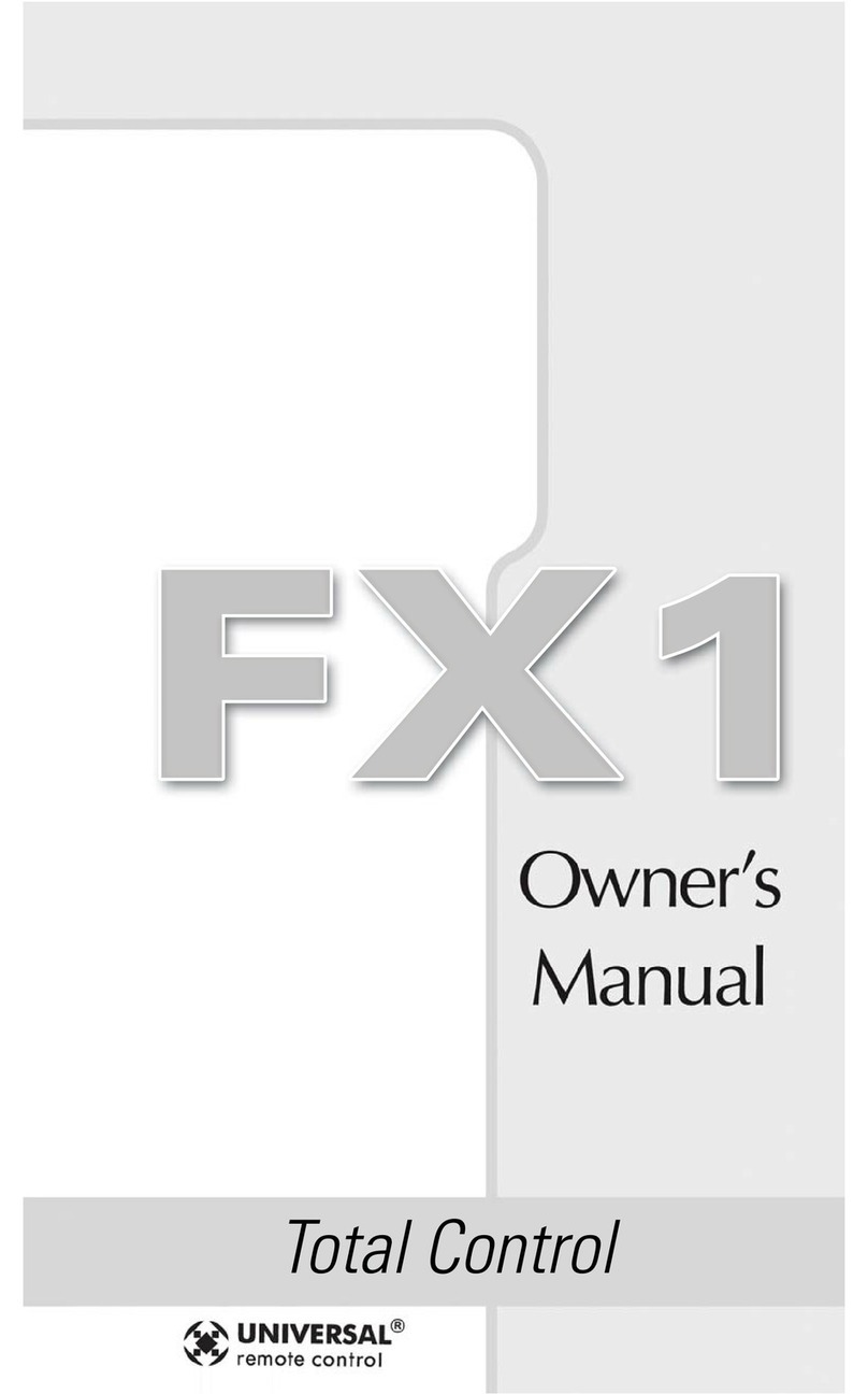 Universal Remote Control TOTAL CONTROL FX-1 User manual