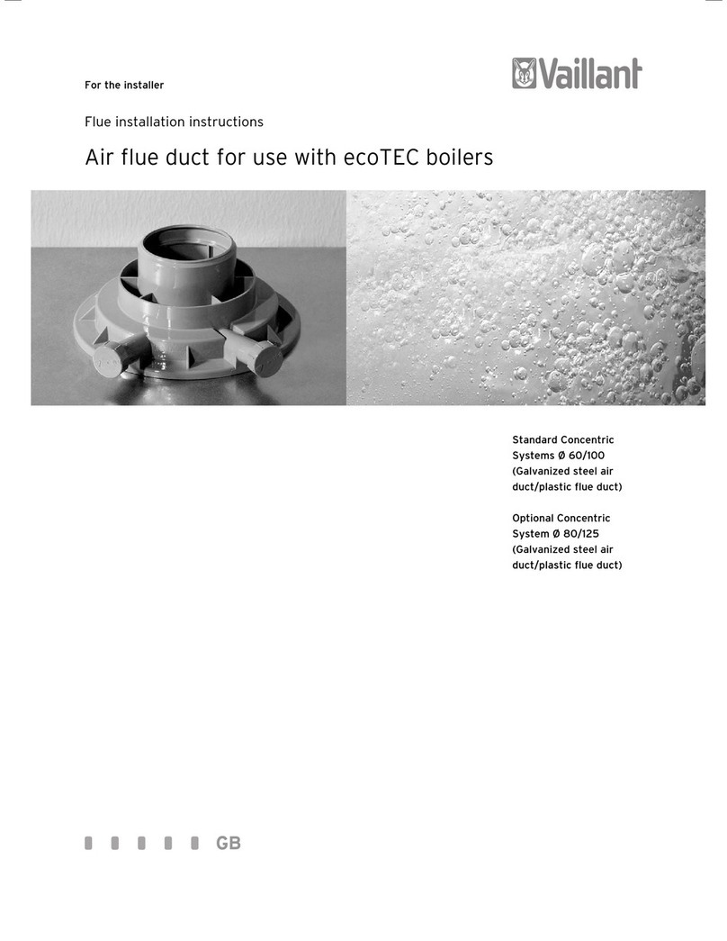 Vaillant Air flue duct installation instructions