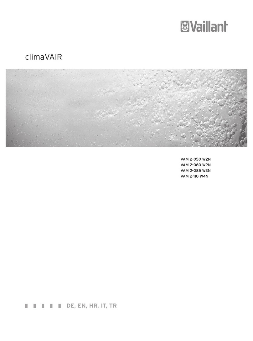 Vaillant climaVAIR VAM 2-085 W3N installation manual