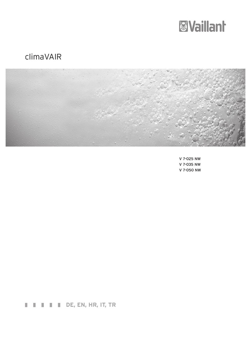 Vaillant climaVAIR V 7-050 NW installation manual