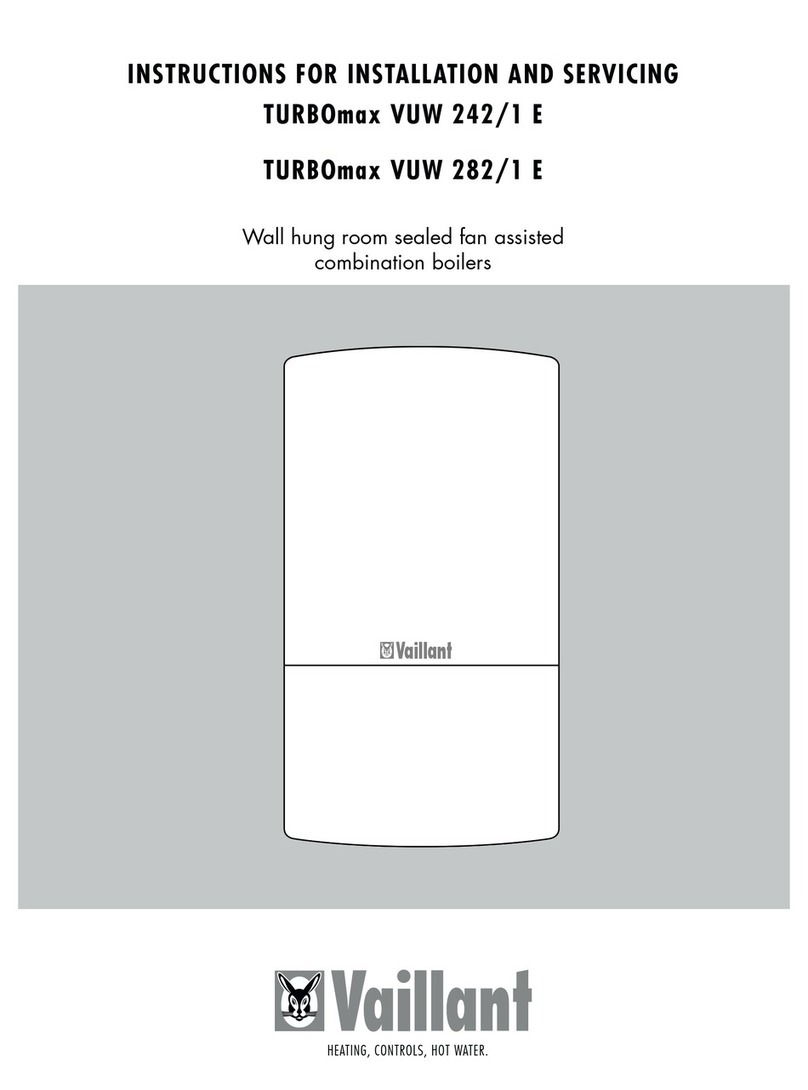 Vaillant TURBOmax VUW 282/1 E Instructions for installation and servicing