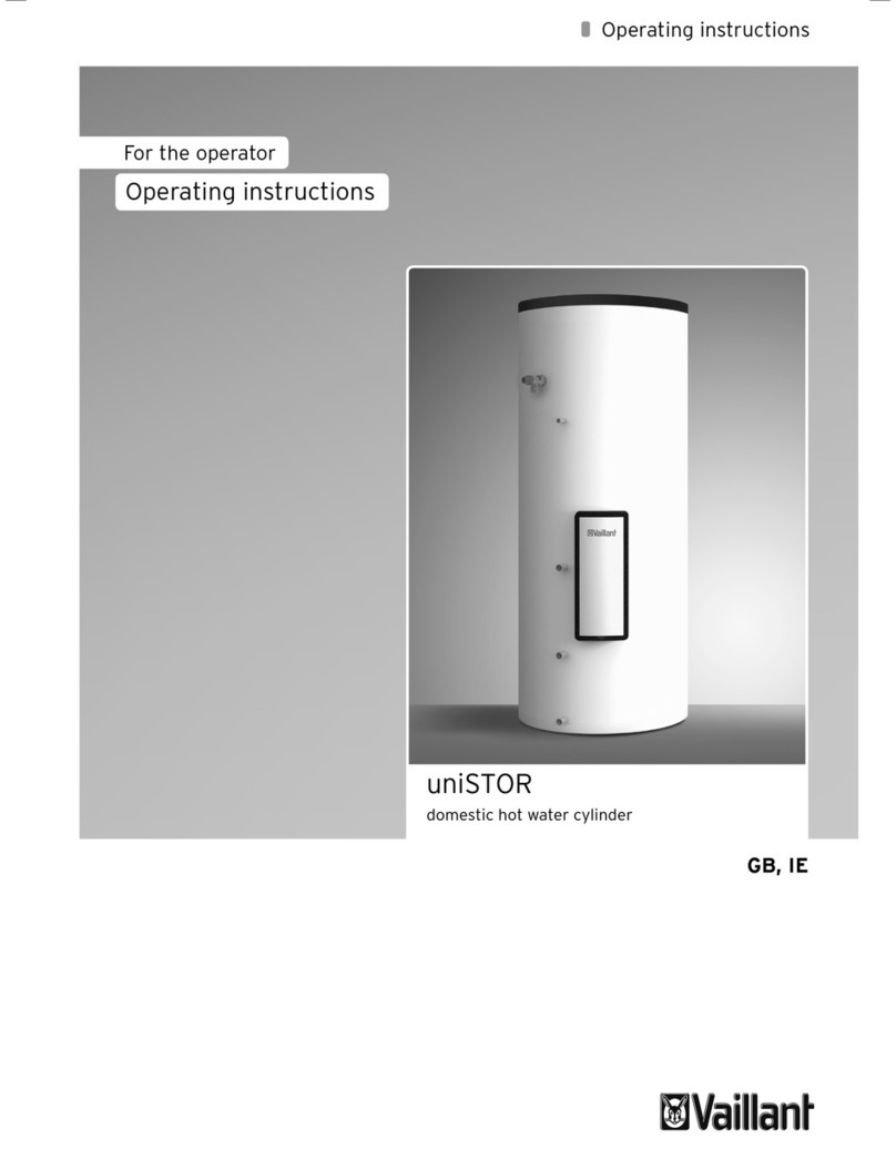 Vaillant uniSTOR operating instructions