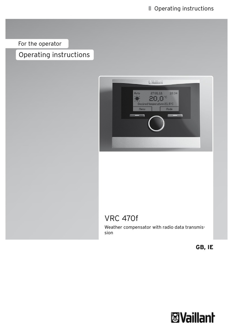 Vaillant VRC 470 operating instructions