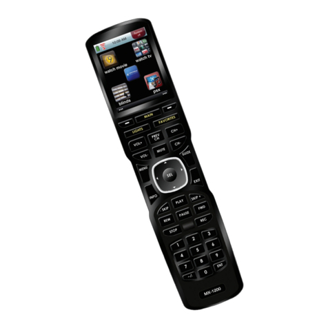 Universal Remote Control MX-1200 User manual