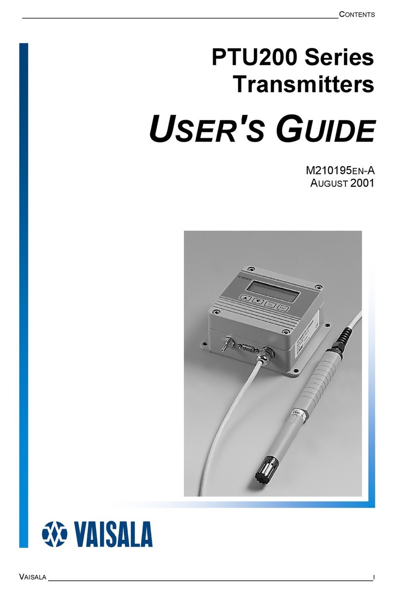 Vaisala PTU200 Series user guide
