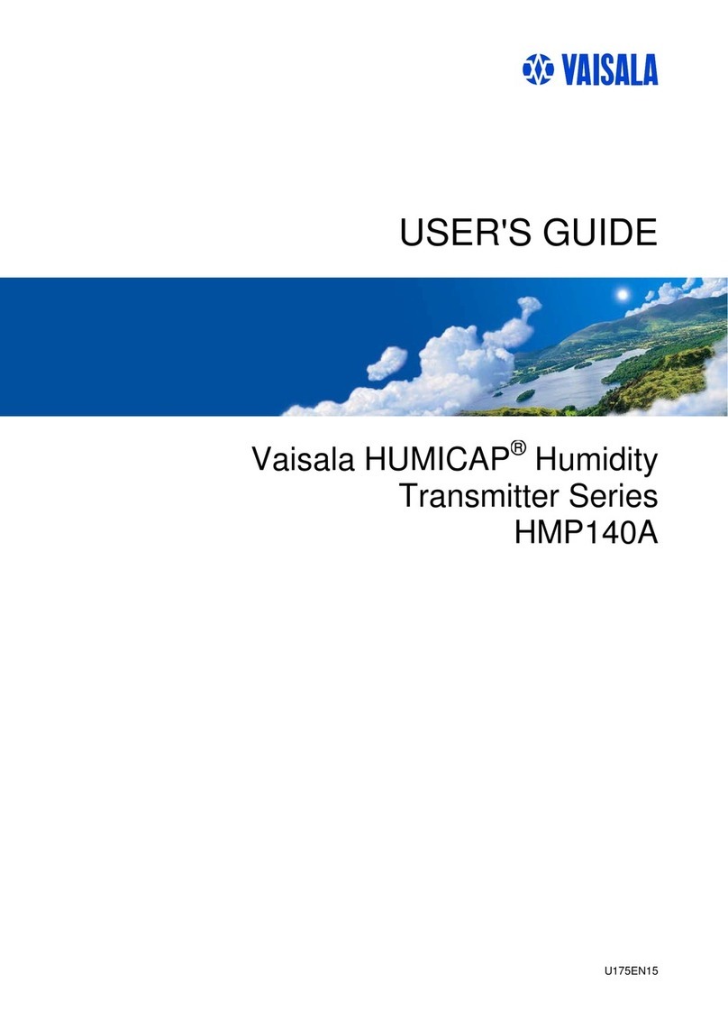Vaisala HUMICAP HMP140A User manual