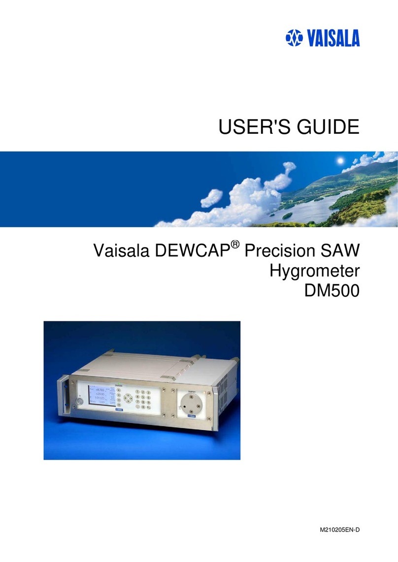 Vaisala DEWCAP DM500 user guide
