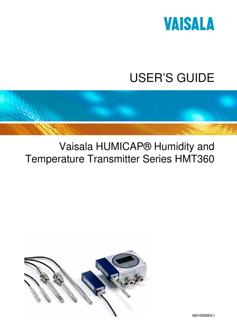 Vaisala HUMICAP HMT360 SERIES User manual