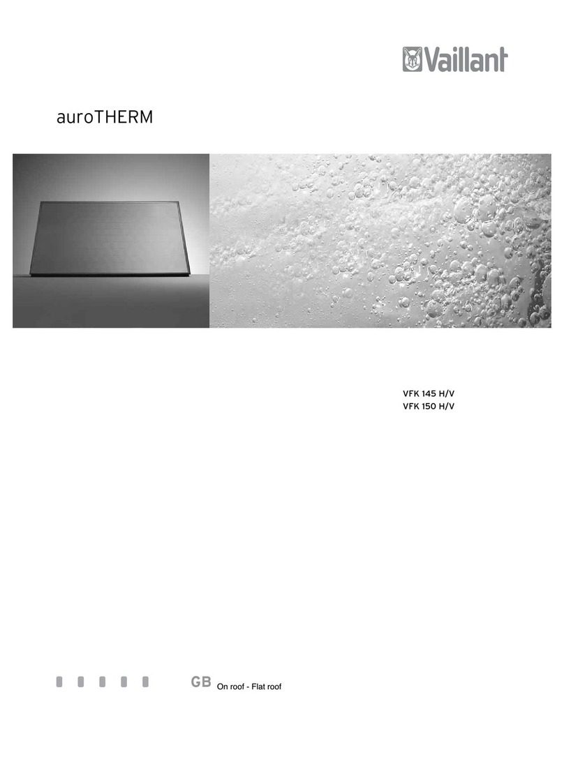 Vaillant auroTHERM VFK 150 H/V User manual Vaillant auroTHERM VFK 150 H/V User manual