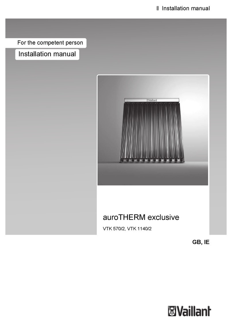 Vaillant auroTHERM exclusive VTK SERIES User manual Vaillant auroTHERM exclusive VTK SERIES User manual
